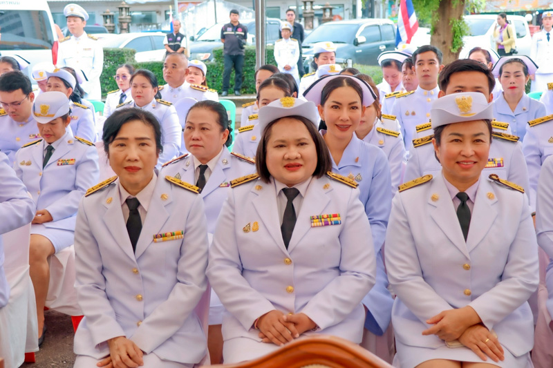 มหาวิทยาลัยนครพนม ร่วมพิธีวางพวงมาลาเนื่องในวันมหิดล ประจำปี 2568